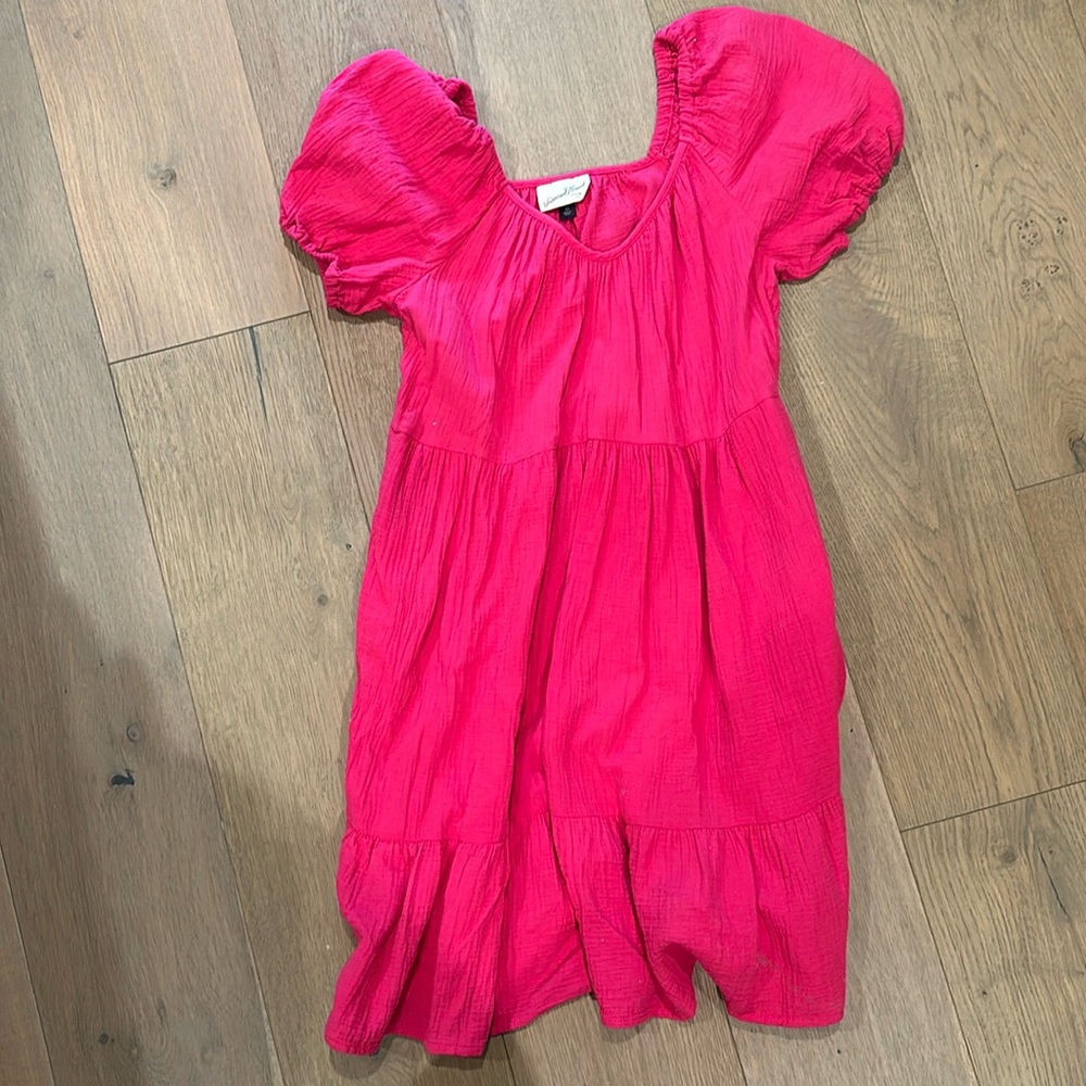 Pink mini dress